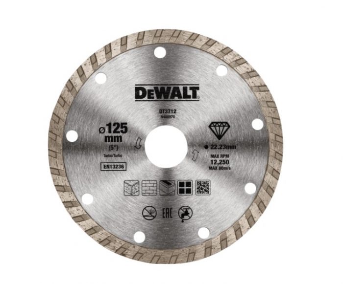 Disque à tronçonner Diamant DEWALT Turbo 125 mm DT3712-QZ