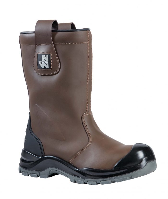 BOTTES DE SÉCURITÉ marron coque composite S3 SRC "JOE"