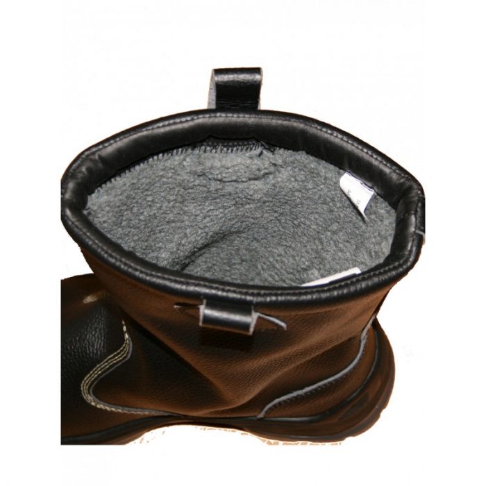 BOTTE HIVER Fourrée CUIR NOIR S3 SRC "BREME" – Image 3