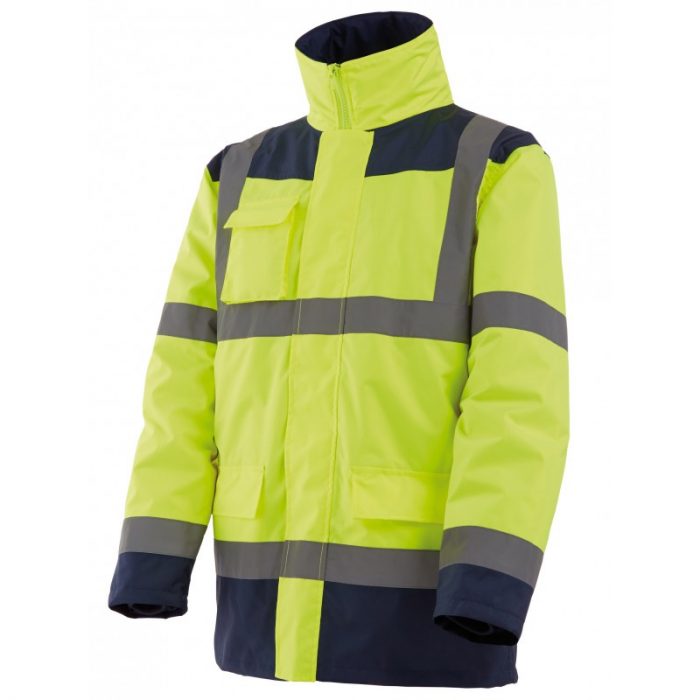 PARKA HV + VESTE AMOVIBLE + manches amovibles (4en1) - plusieurs coloris