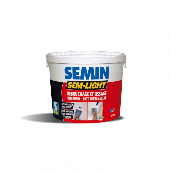 enduit de rebouchage et lissage SEM-LIGHT