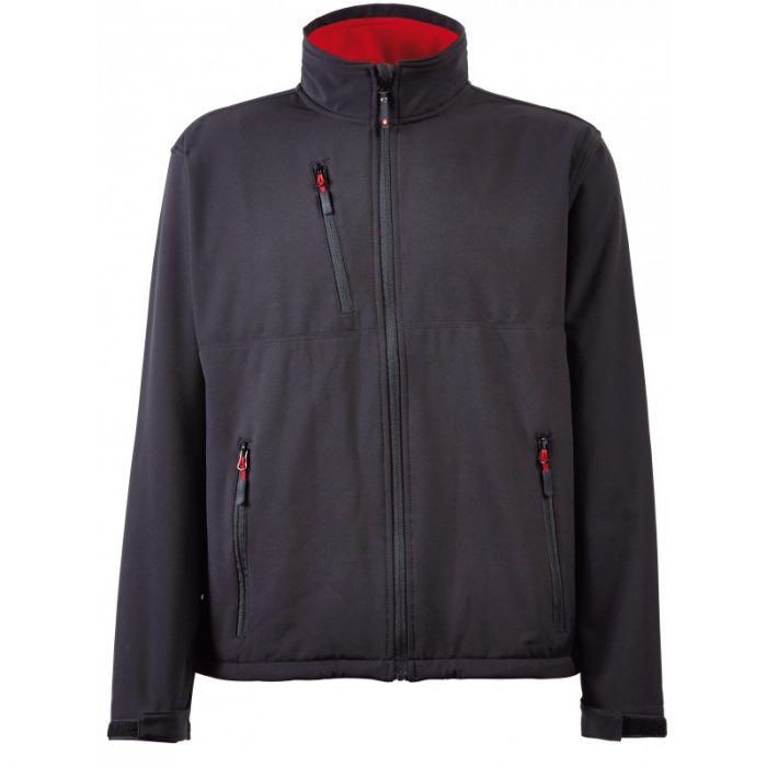 Veste souple coupe-vent en Softshell déperlant